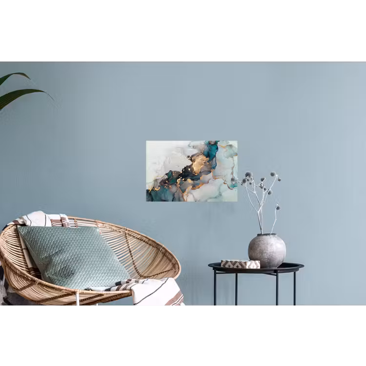 Muursticker - Marmer print - Goud - Blauw — 4