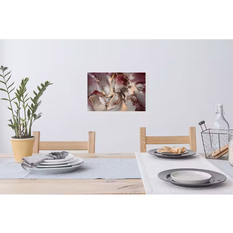 Muursticker - Goud - Marmer - Paars — 3