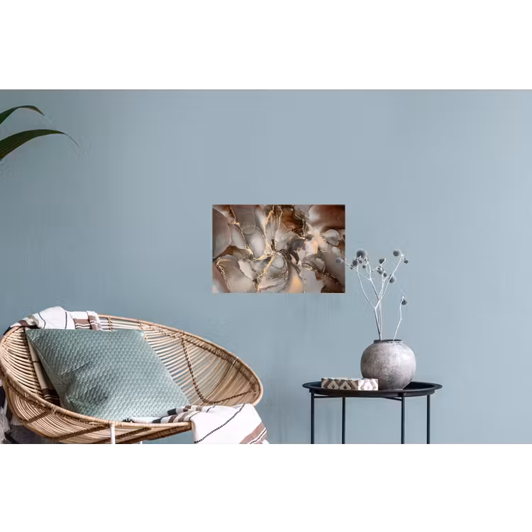 Muursticker - Grijs - Goud - Marmer - Marmerlook — 4