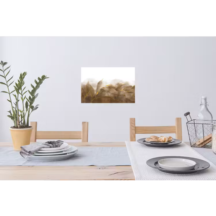 Muursticker - Marmer - Goud - Bruin - Textuur - Marmerlook — 3