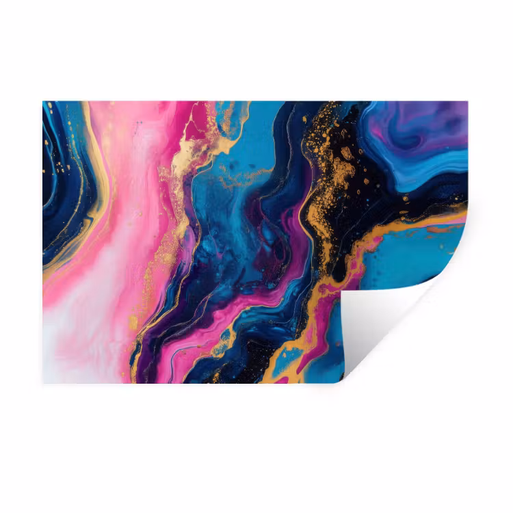 Muursticker - Marmer - Modern - Goud — 1