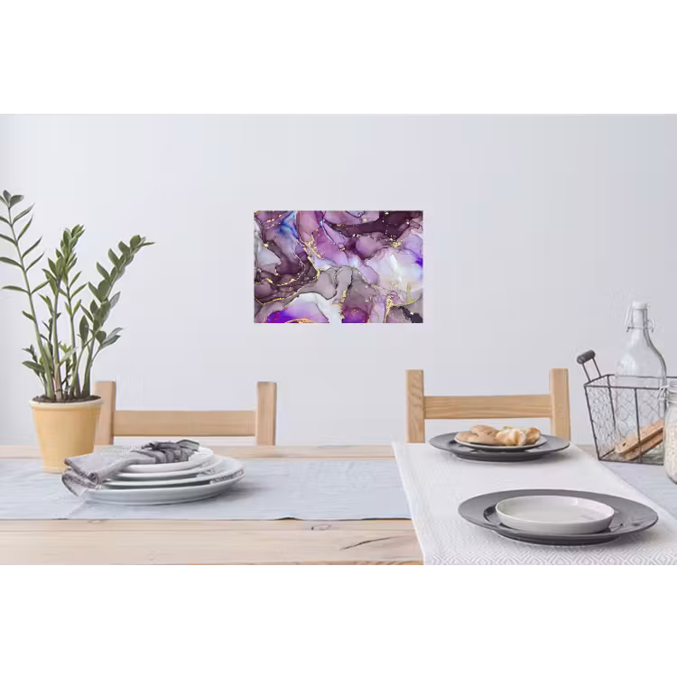 Muursticker - Marmer - Roze - Paars - Gold — 3