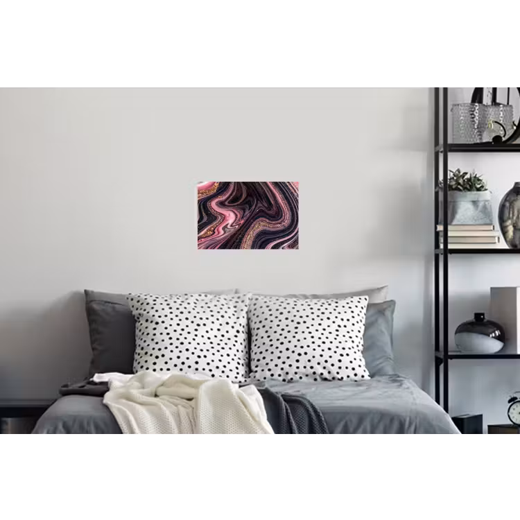Muursticker - Marmerlook - Roze - Paars - Goud - Luxe - Marmer — 5