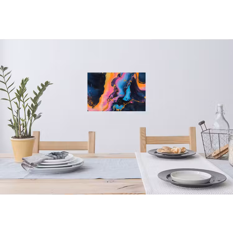 Muursticker - Modern - Marmer - Oranje — 3