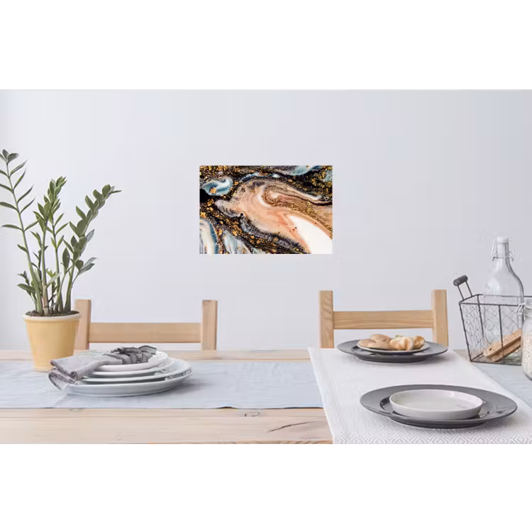 Muursticker - Marmerlook - Goud - Zwart - Glitter - Chic — 3