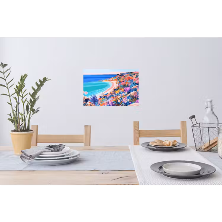 Muursticker - Bloemenweide - Zee - Zomers — 3