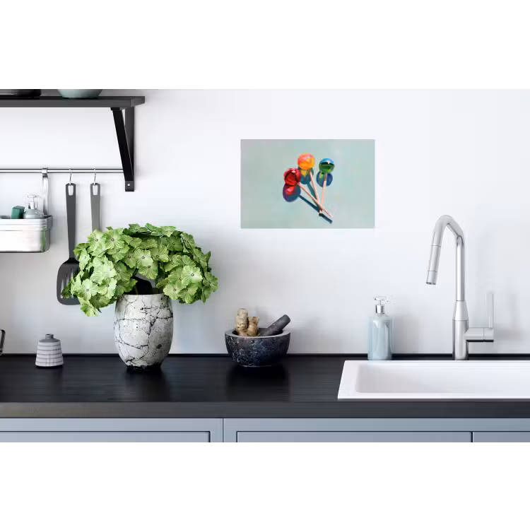 Muursticker - Lollys - Schaduw - Drie - Blauw — 2