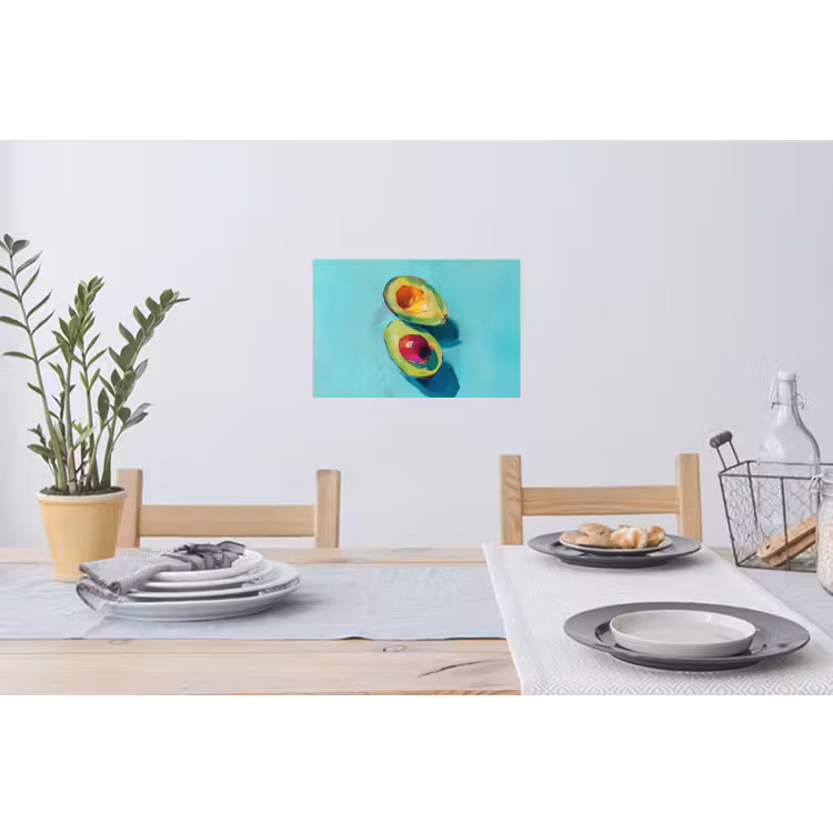 Muursticker - Avocado - Groen - Pit - Schaduw — 3