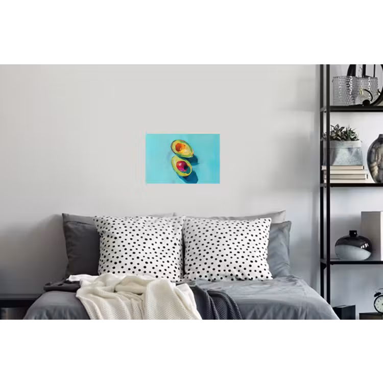 Muursticker - Avocado - Groen - Pit - Schaduw — 5