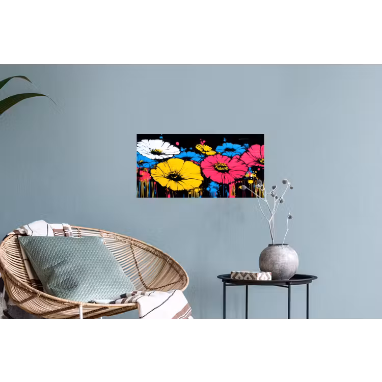 Muursticker - Graffiti - Bloemen - Kleur — 4