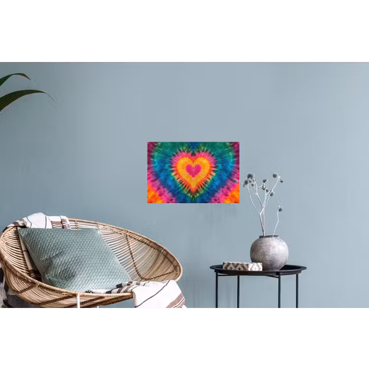 Muursticker - Hart - Tie Dye - Kleurrijk — 4