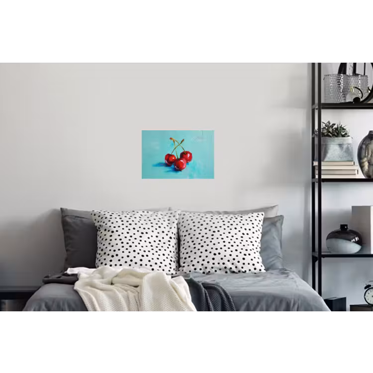 Muursticker - Kersen - Rood - Drie - Geverfd — 5