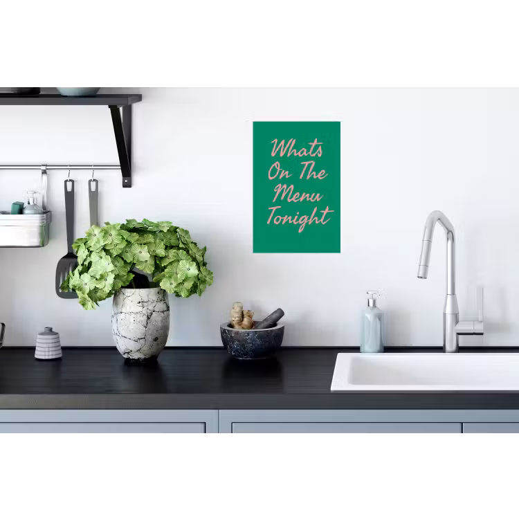 Muursticker - Menu - Quote - Roze — 2