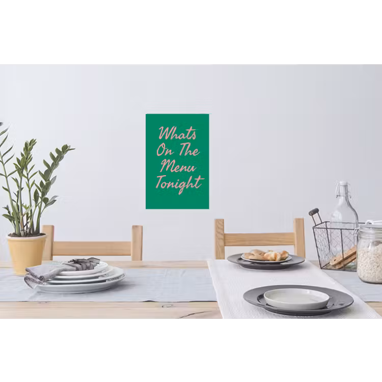 Muursticker - Menu - Quote - Roze — 3