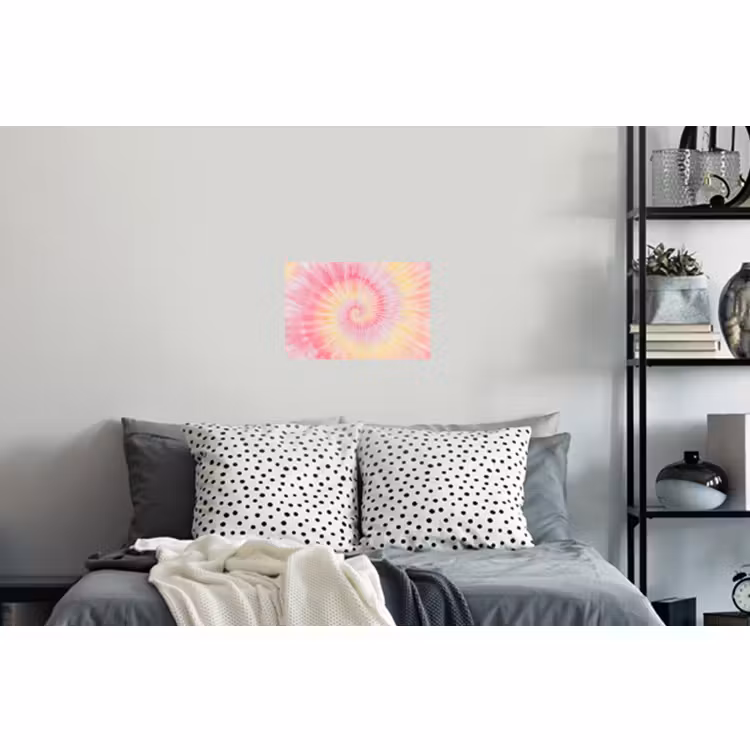 Muursticker - Patroon - Tie Dye - Pasteltinten - Roze — 5