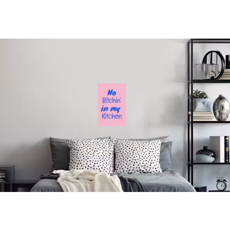 Muursticker - Quote - Blauw - Lettertype - Keuken — 5