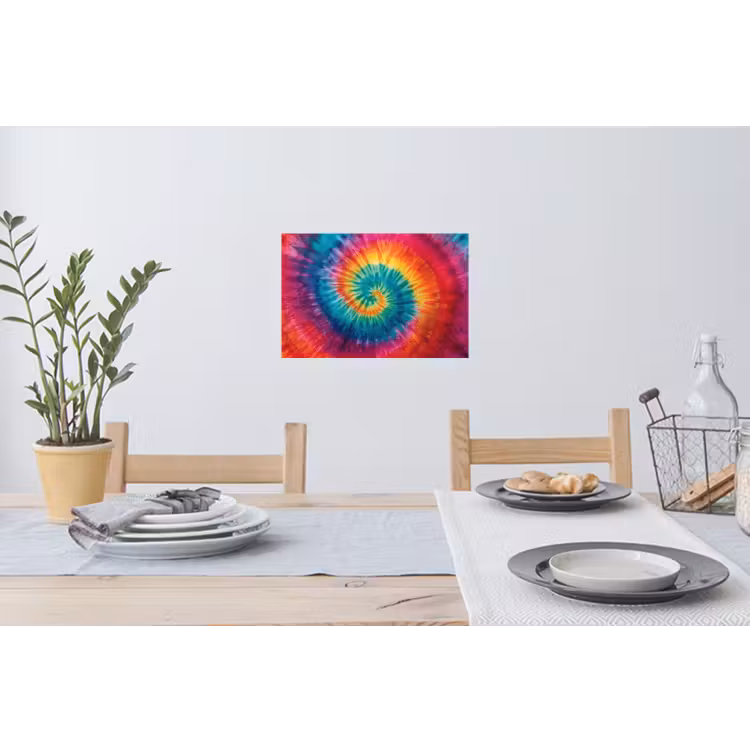 Muursticker - Regenboogkleuren - Tie dye - — 3