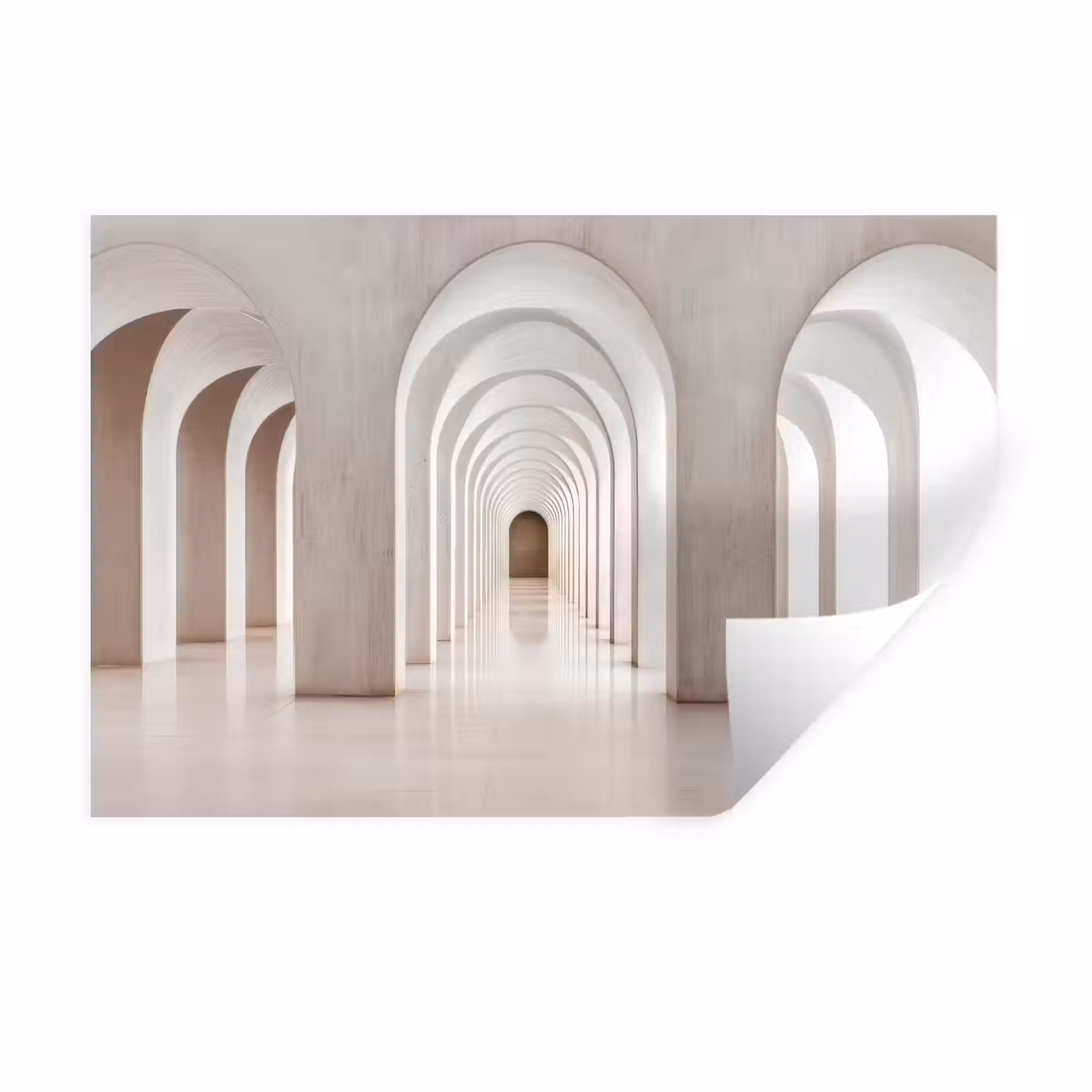 Muursticker - Hal - Bogen - Symmetrisch - Modern — 1