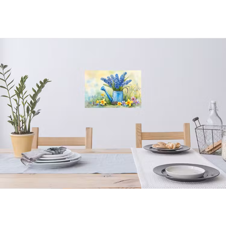 Muursticker - Gieter - Lavendel - Bloesems — 3
