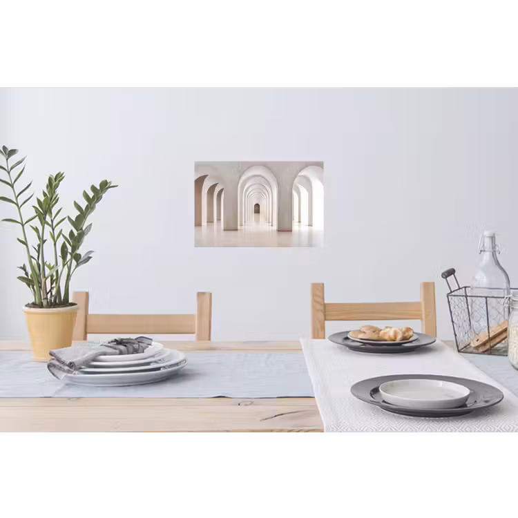 Muursticker - Hal - Bogen - Symmetrisch - Modern — 3