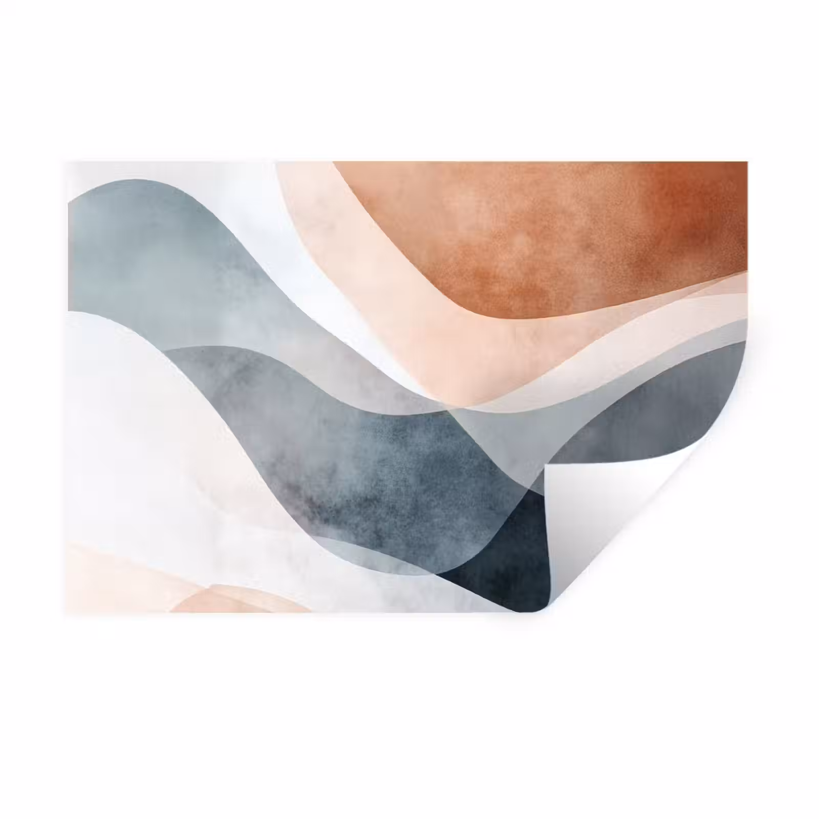 Muursticker - Abstract - Golven - Blauw — 1