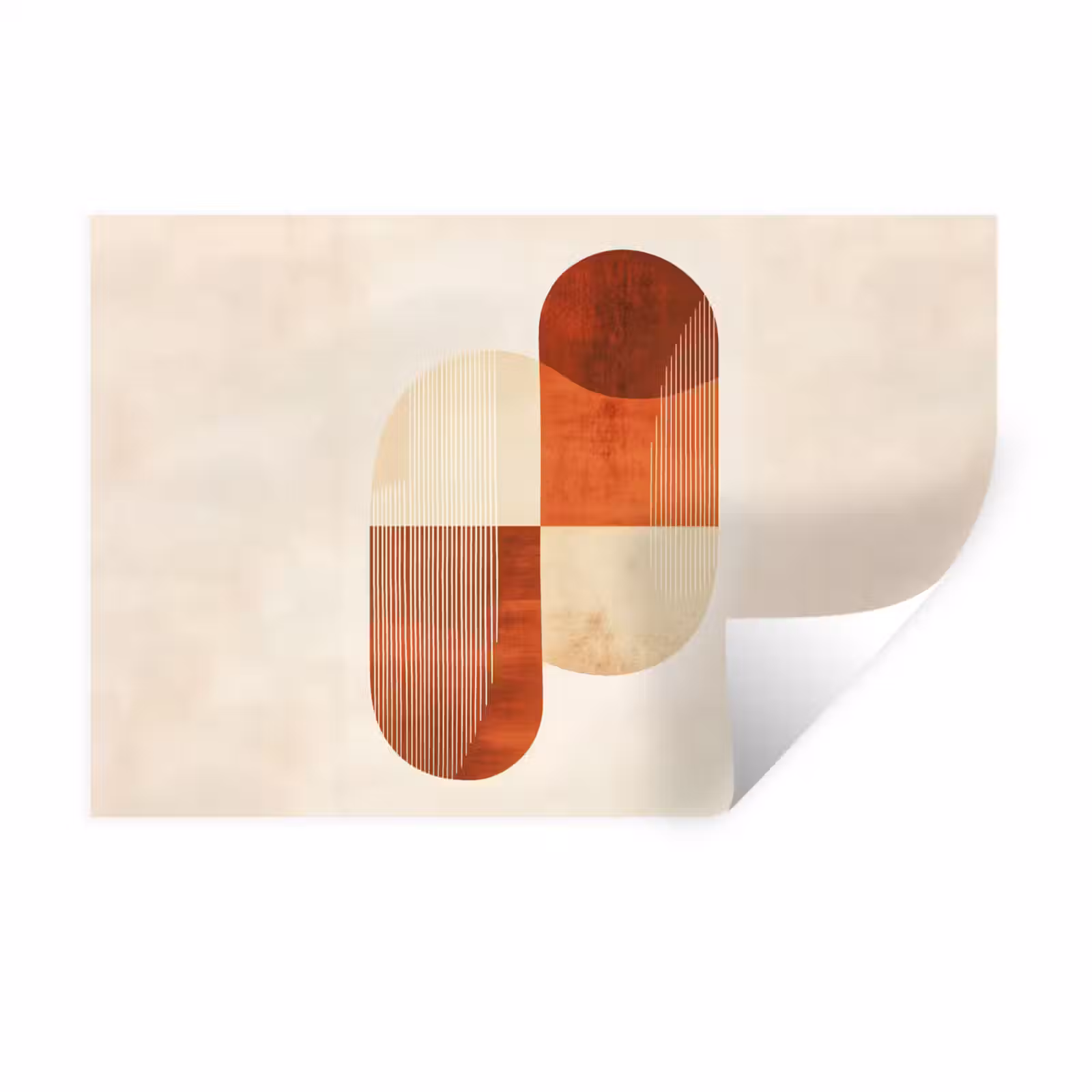 Muursticker - Bogen - Beige - Vormen — 1