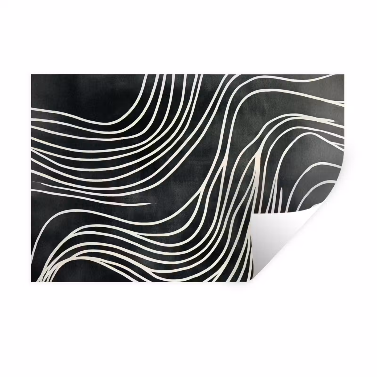 Muursticker - Lijnen - Patroon - Abstract - Wit — 1