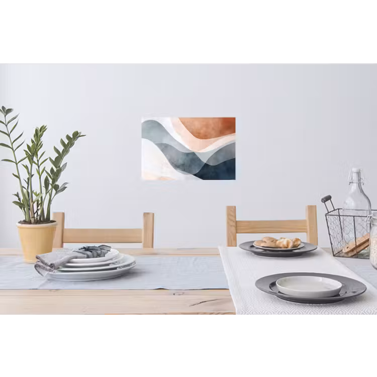 Muursticker - Abstract - Golven - Blauw — 3