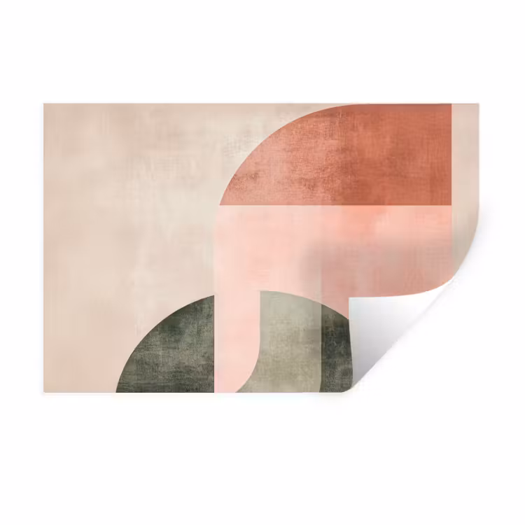 Muursticker - Cirkel - Abstract - Roze — 1