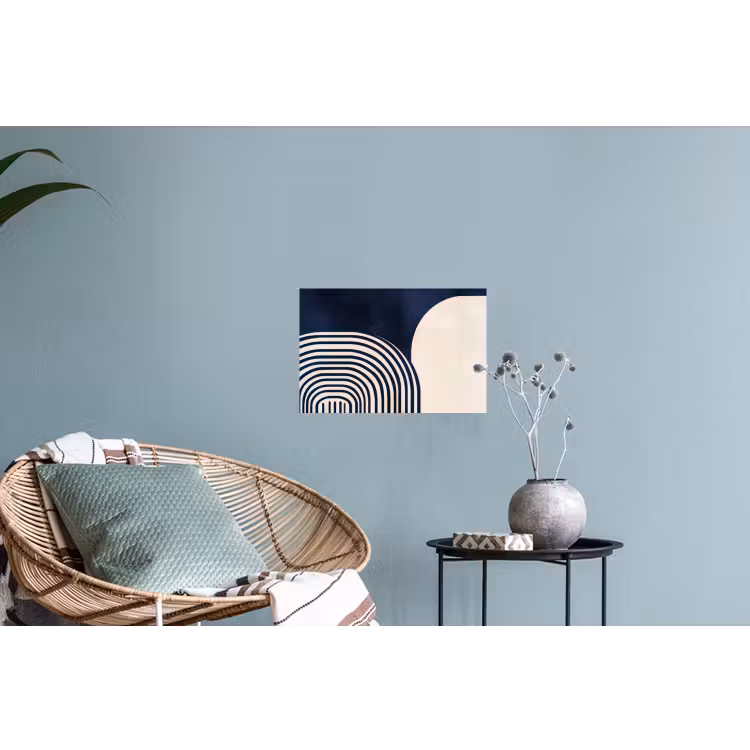 Muursticker - Donkerblauw - Abstract - Lijnen — 4