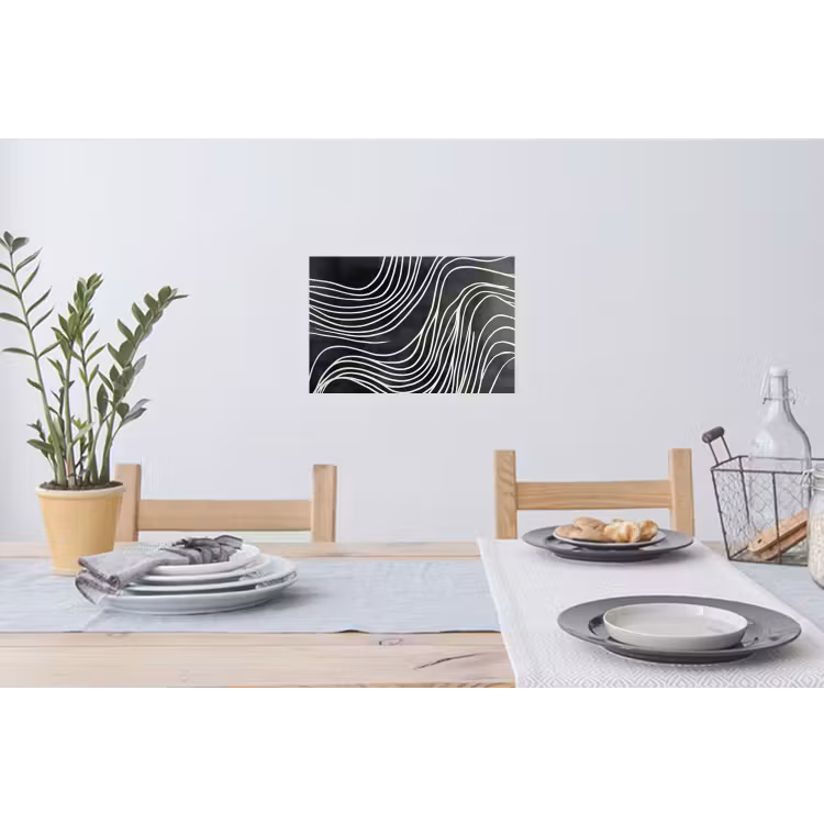 Muursticker - Lijnen - Patroon - Abstract - Wit — 3