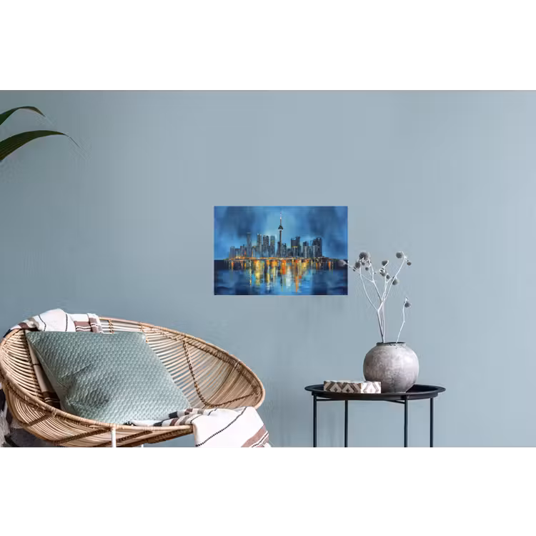 Muursticker - Skyline Toronto - Water - Stadslichten - Toren — 4