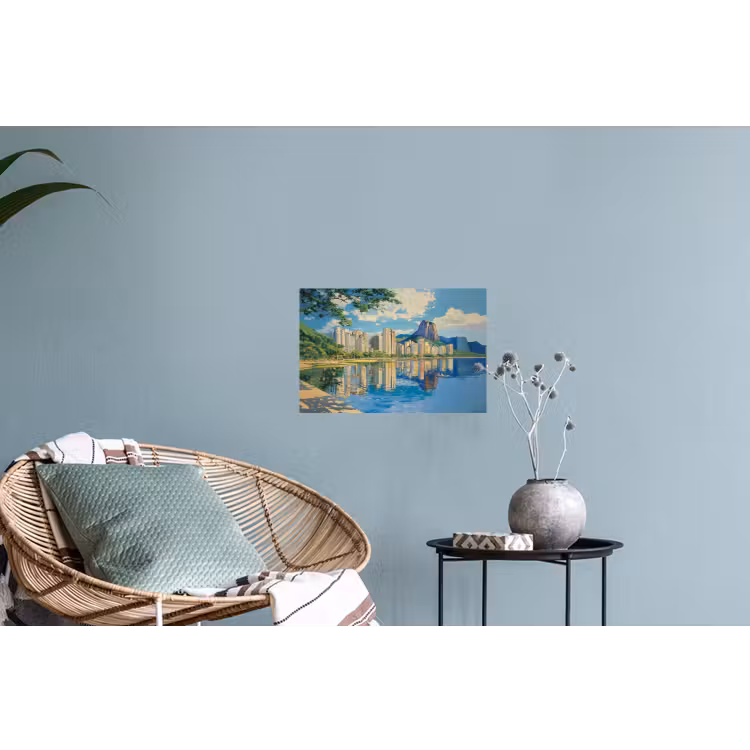 Muursticker - Berg - Skyline - Strand - Water — 4