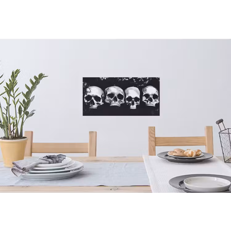 Muursticker - Schedels - Zwart - Contrast — 3