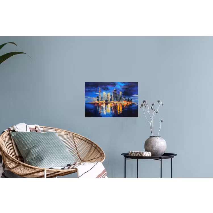 Muursticker - Skyline Toronto - Modern - Stadslicht - Blauw — 4