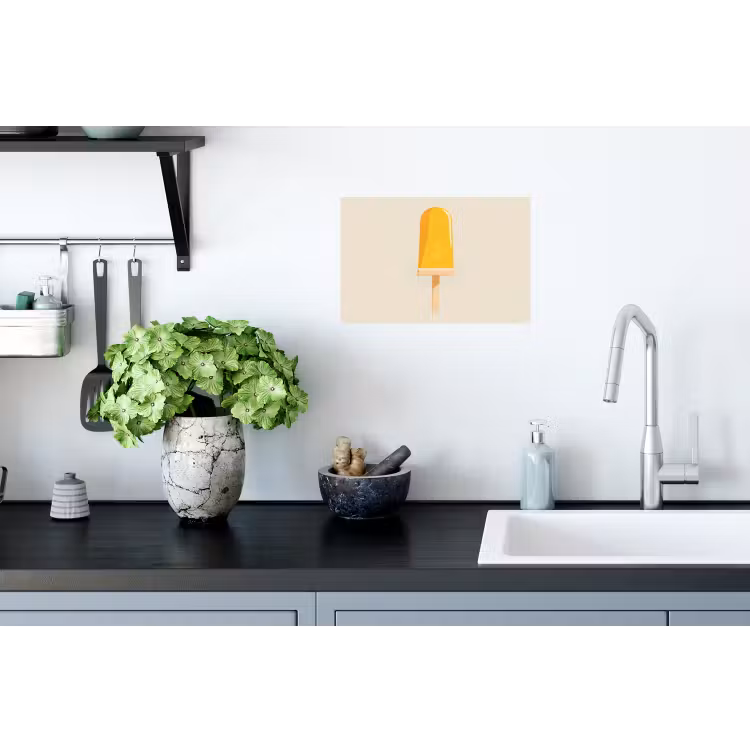 Muursticker - Oranje - Stokje - Waterijsje — 2