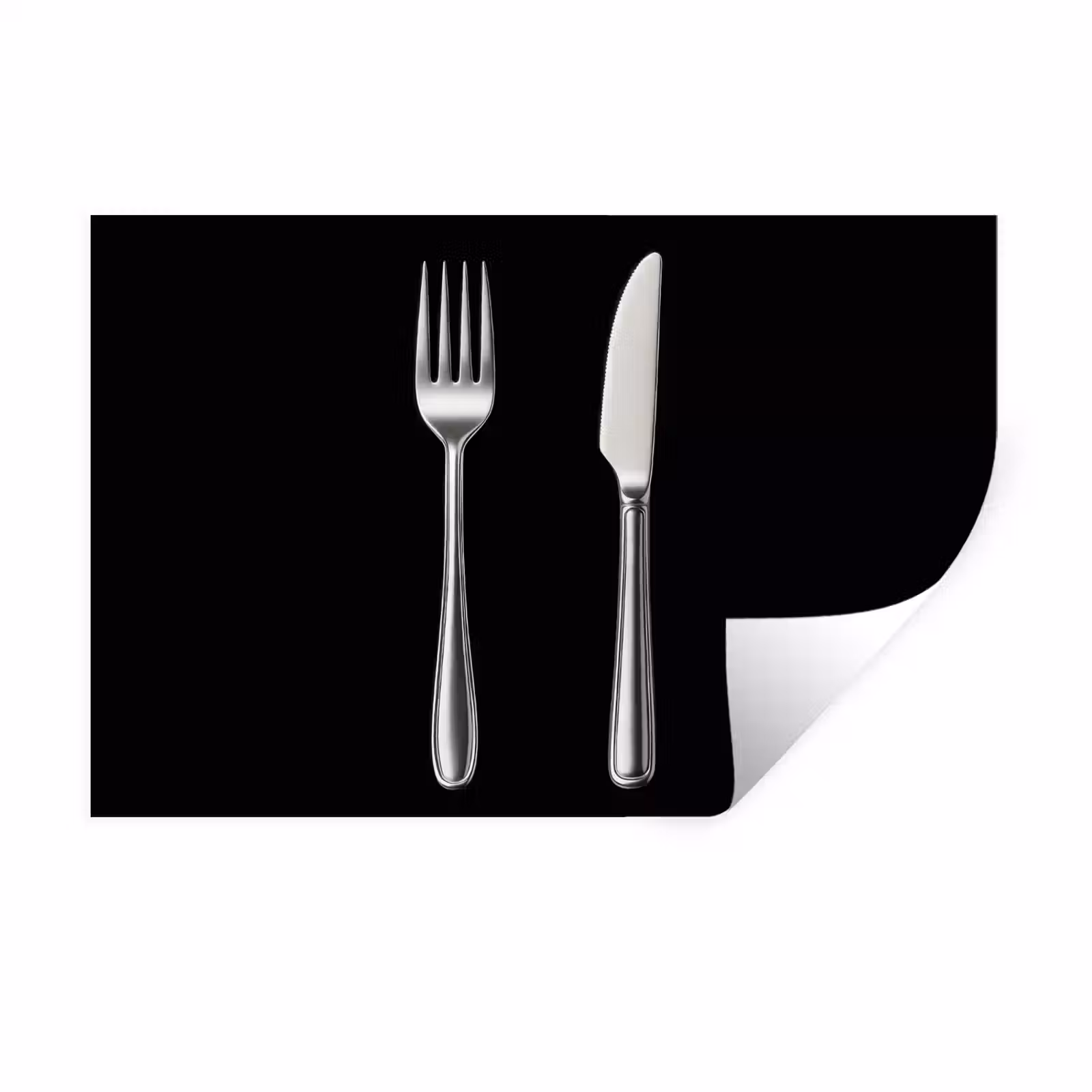 Muursticker - Bestek - Klassiek - Elegant — 1