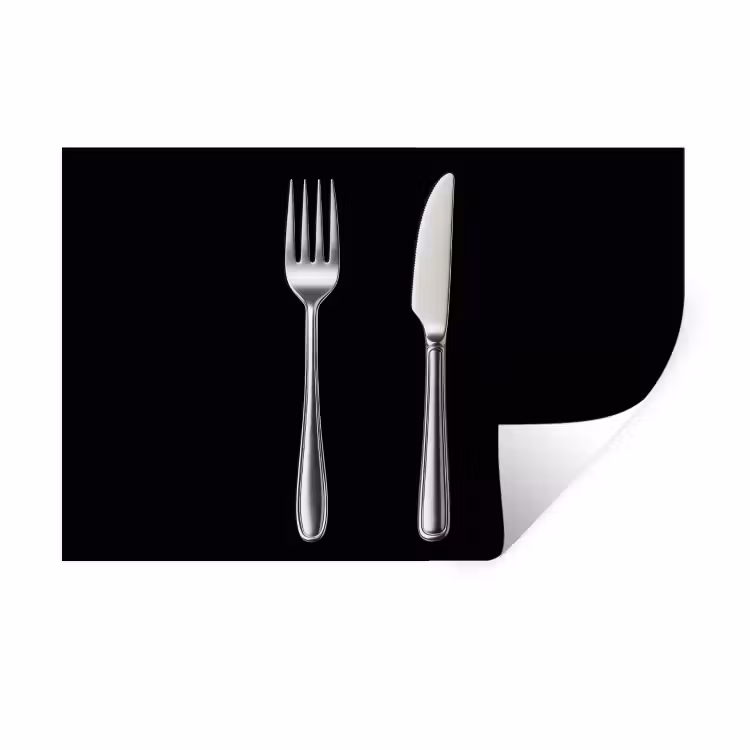Muursticker - Bestek - Klassiek - Elegant — 1