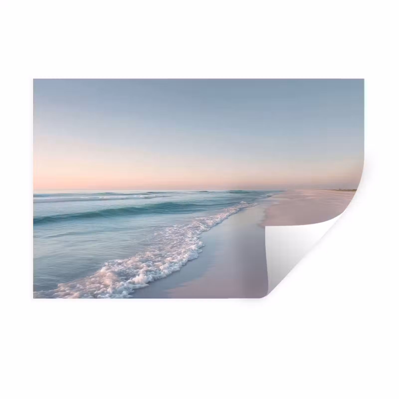 Muursticker - Kustlijn - Pastel - water — 1