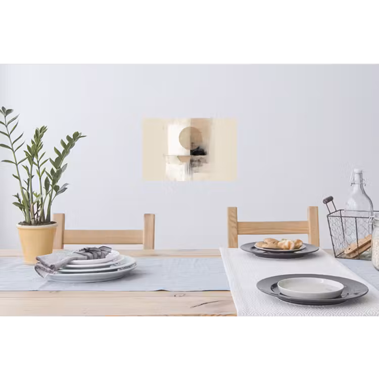 Muursticker - Cirkel - Compositie - Diepte - Beige — 3