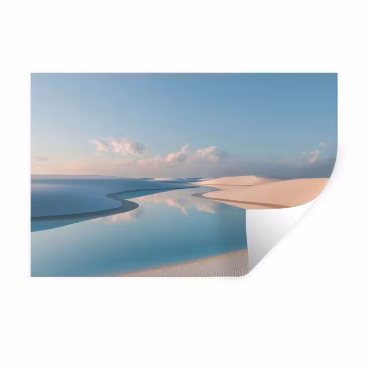 Muursticker - Duinen - Waterplas - Oneindige rust — 1