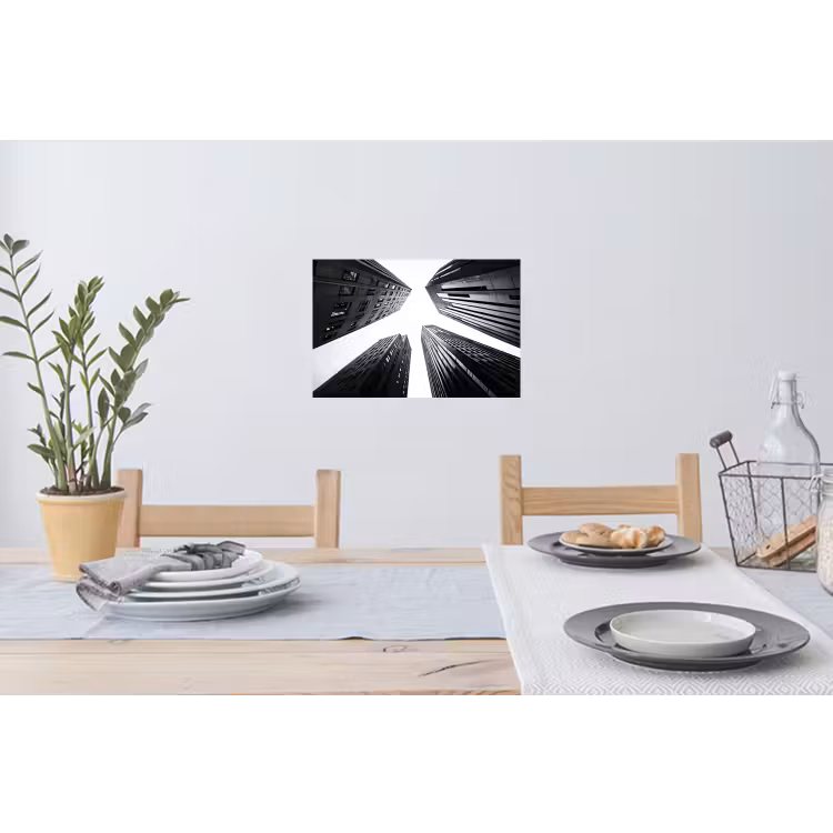 Muursticker - Gebouwen - Lucht - Zwart — 3