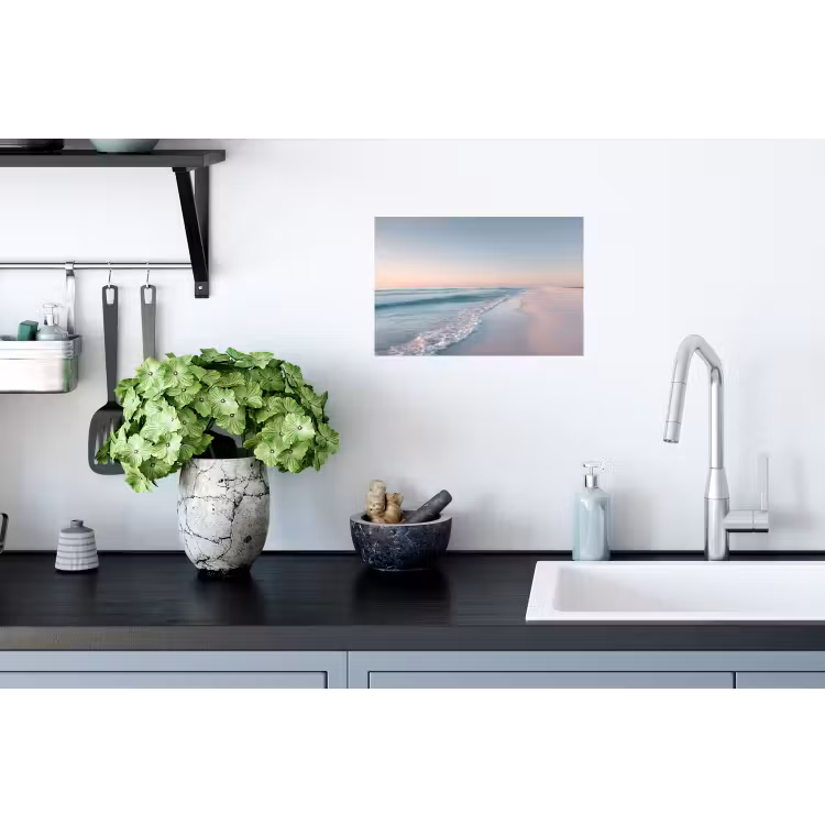 Muursticker - Kustlijn - Pastel - water — 2
