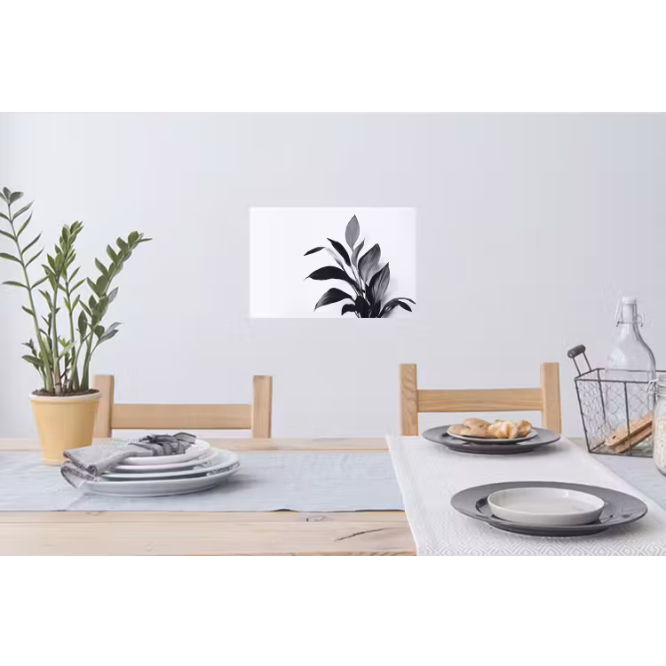Muursticker - Plant - Bladeren - Minimalistisch - Zwart — 3