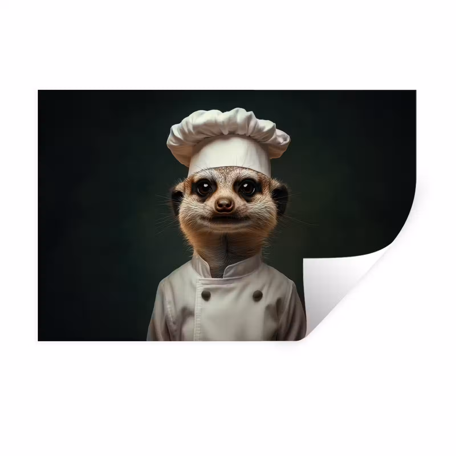 Muursticker - Dier - Kok - Stokstaartje — 1
