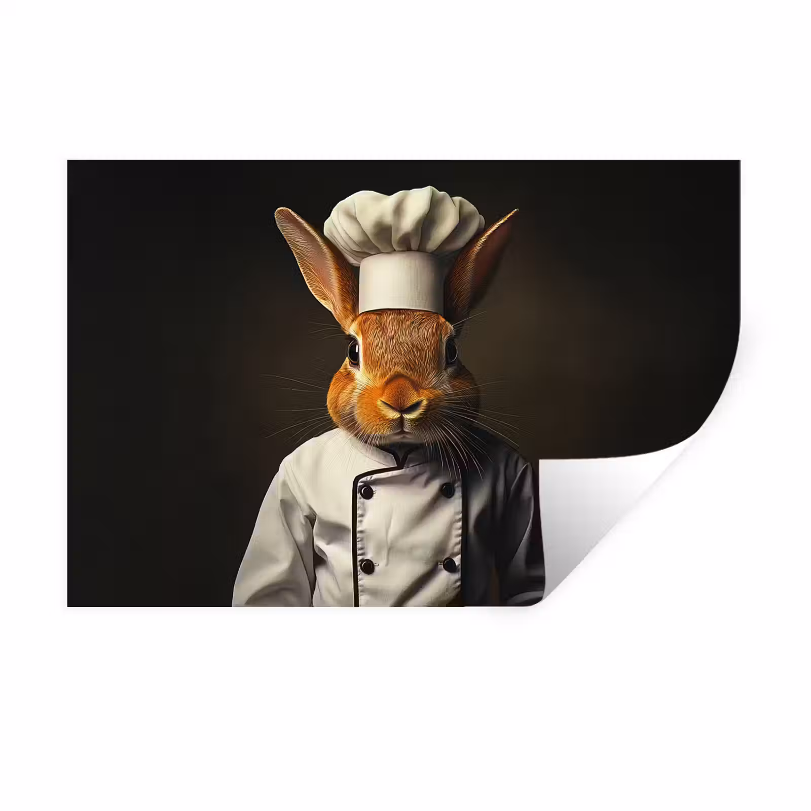 Muursticker - Konijn - Kok - Dier — 1