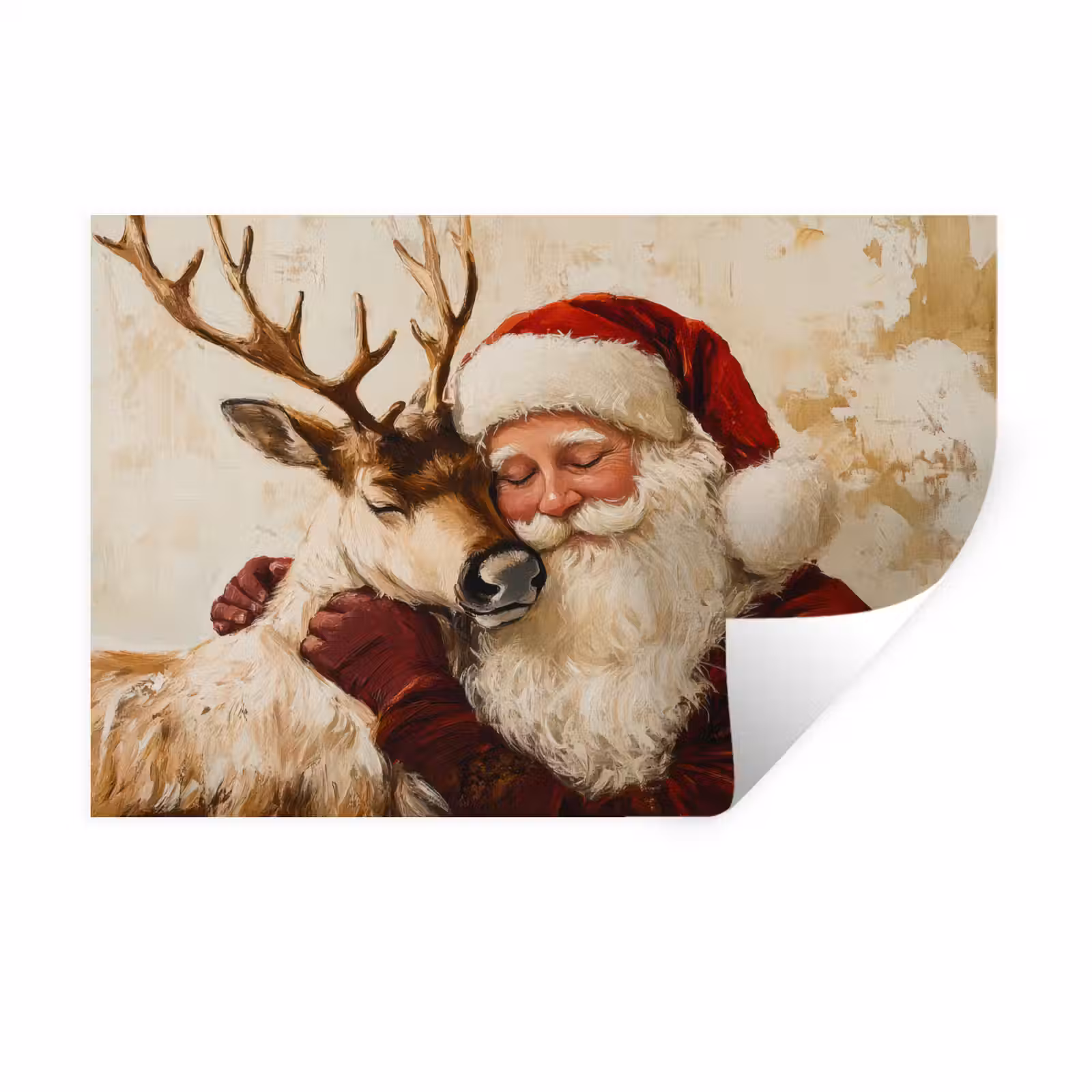 Muursticker - Kerstman - Rendier - Kerst - Christmas — 1