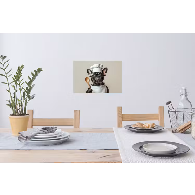 Muursticker - Bril - Hond - Kok — 3