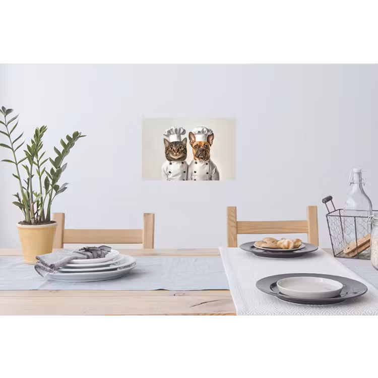 Muursticker - Kat - Hond - Kokskleding — 3
