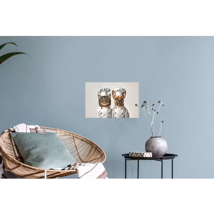 Muursticker - Kat - Hond - Kokskleding — 4